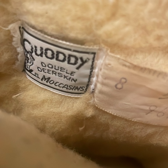 Quoddy Double Deerskin Moccasins ManMade Size 8 Made in the USA - Picture 8 of 8